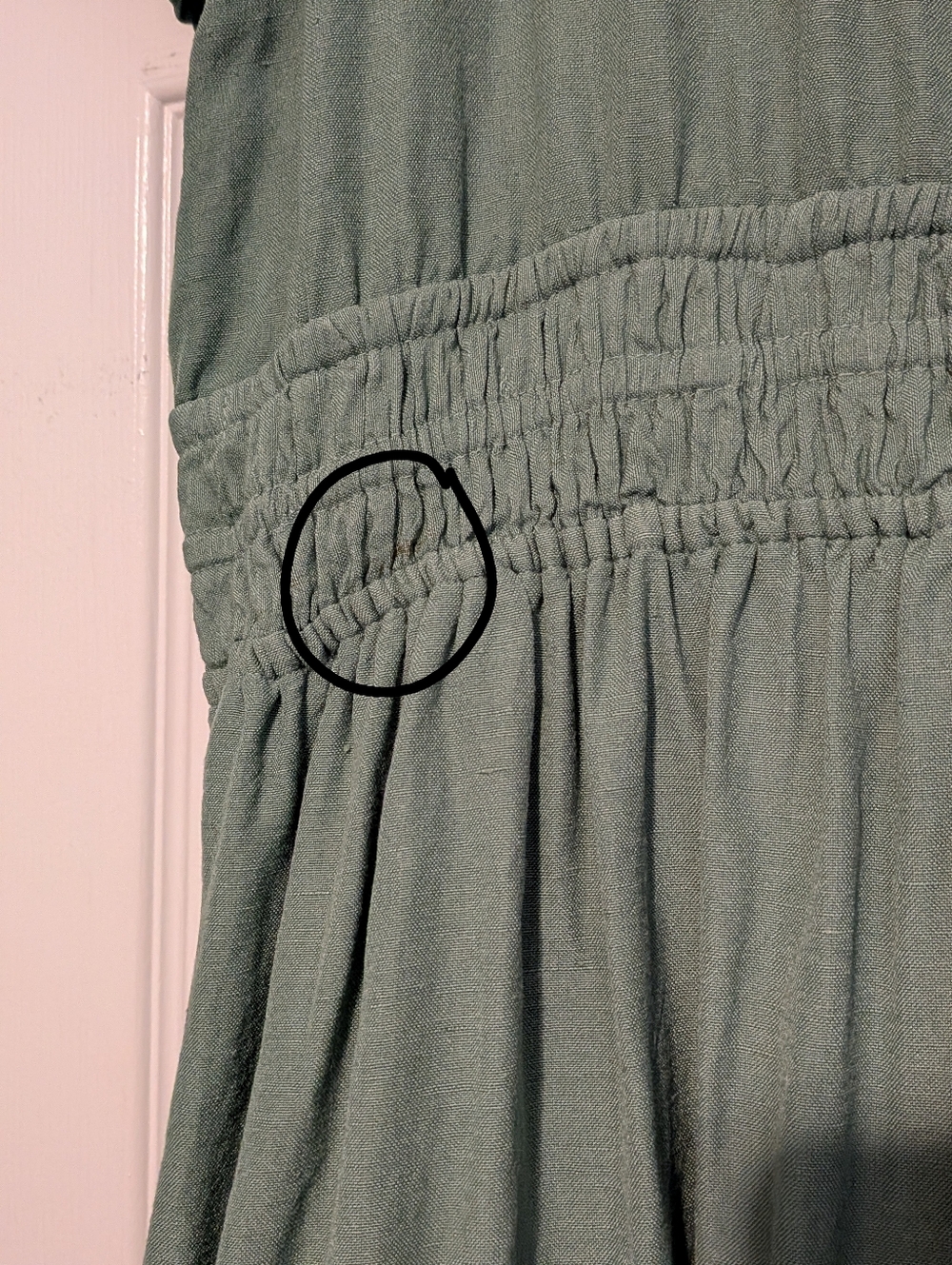 Anthropologie Olive Green Tiered Maxi Dress - Picture 7 of 7